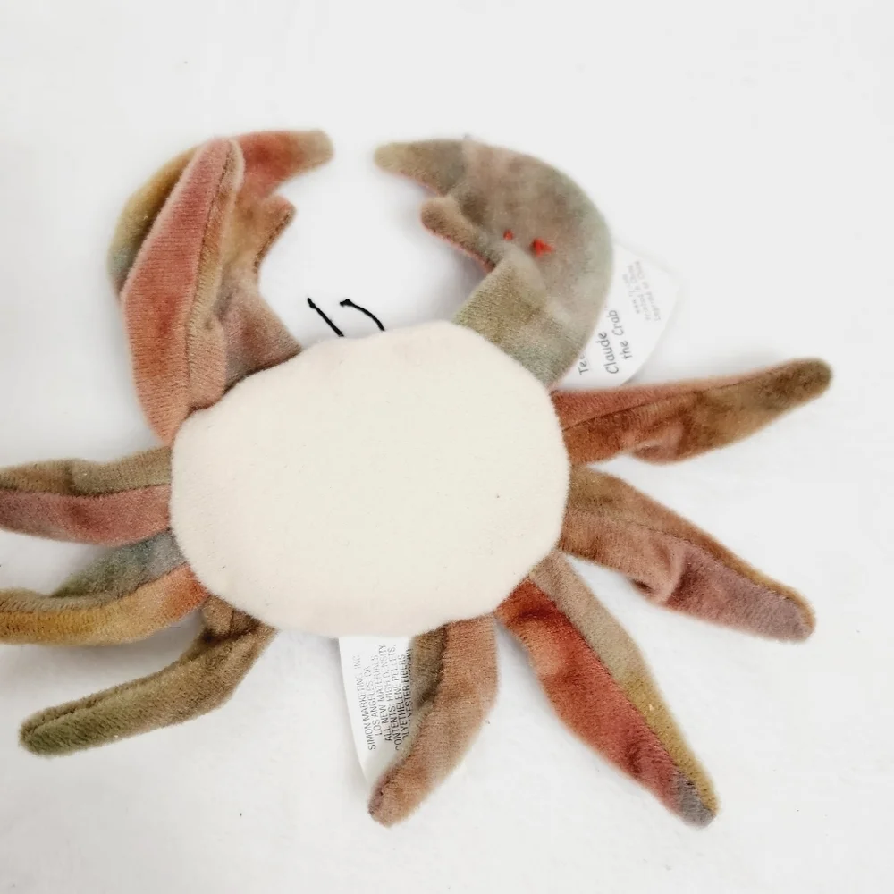 TY  teenie beanie babies Claude the crab stuffed animal
